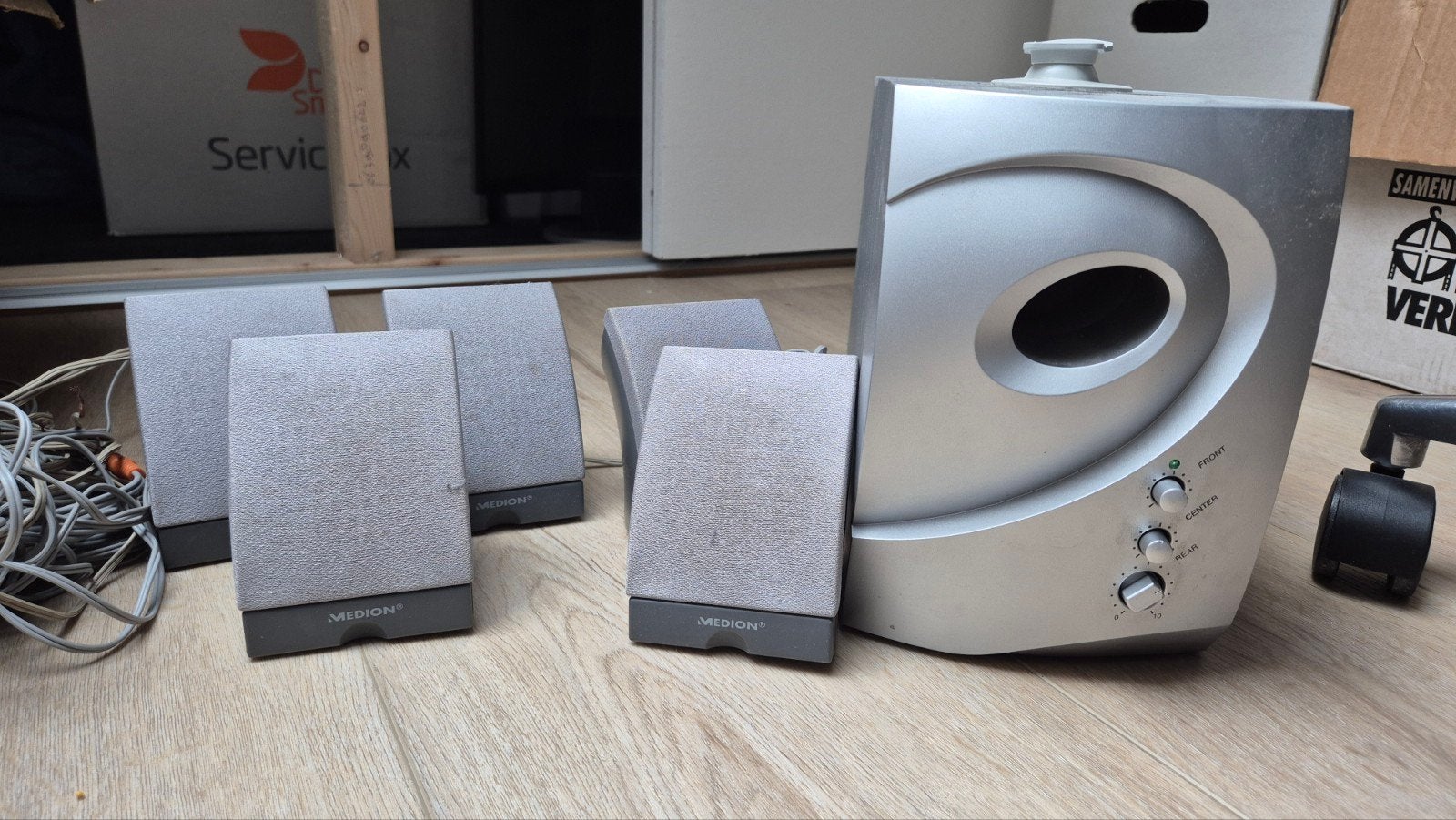 Medion 5.1 Surround Sound Speakerset met Subwoofer, Gebruikt, Surroundset, Minder dan 60 watt, Geschikt voor surround/home cinema