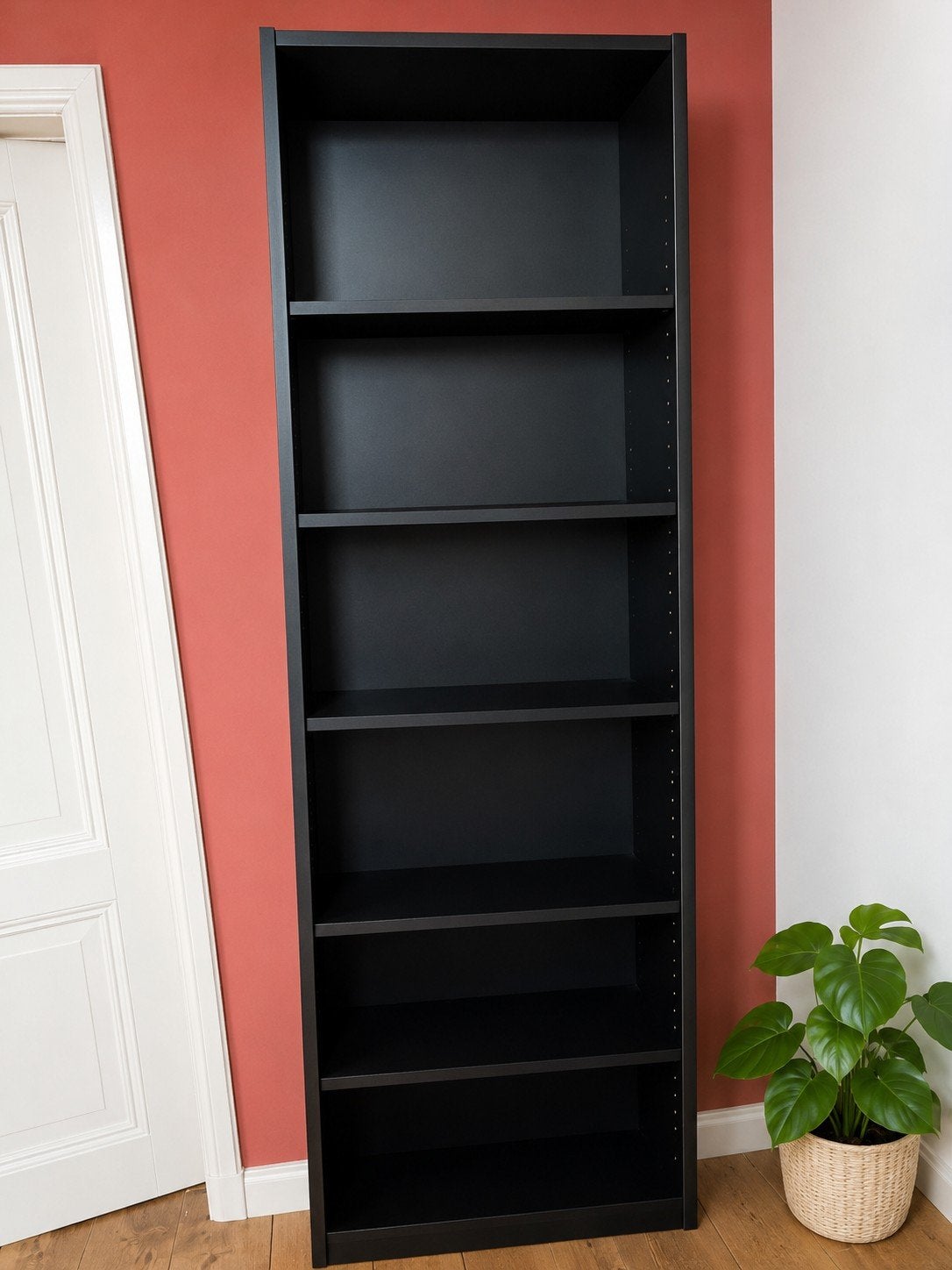 IKEA Billy Boekenkast Zwart, Huis en Inrichting, Kasten | Boekenkasten, Met plank(en), 200 cm of meer, Zo goed als nieuw, Modern