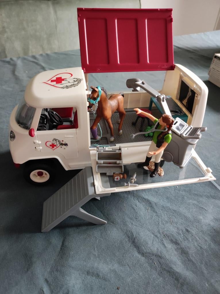 Schleich Paardenarts met Mobiele Kliniek, Ophalen of Verzenden, Zo goed als nieuw, Jongen of Meisje