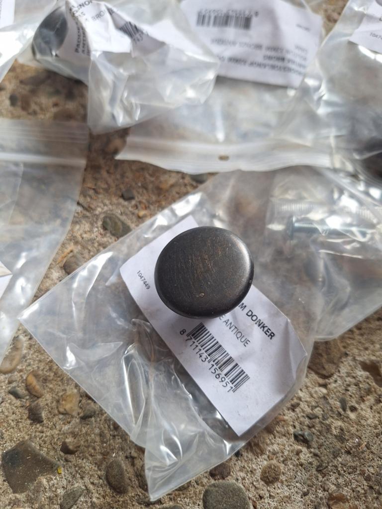 Meubelknop kastknop paddestoelknop 32mm brons antiek, Nieuw, Ophalen of Verzenden, X, X