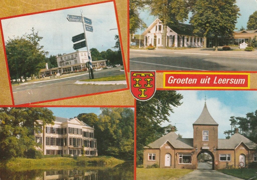 LEERSUM Anwb Wijzer Hotel Kasteel De Hoogstraat Groeten, Verzamelen, Verzenden, 1960 tot 1980, Gelopen, Utrecht