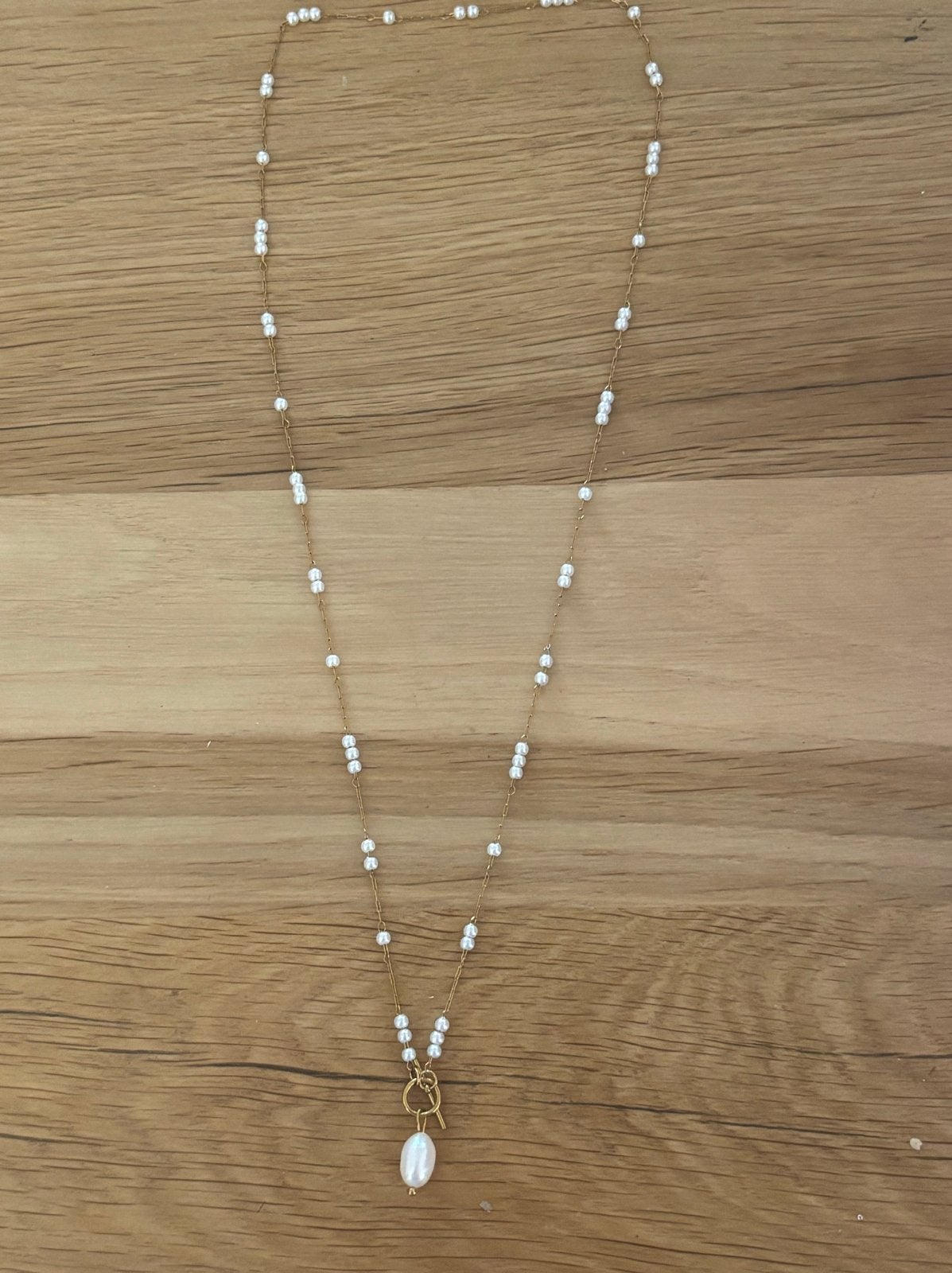 KAYA Ketting met zoetwaterparels en gouden accenten, Overige materialen, Wit, Nieuw, Ophalen of Verzenden