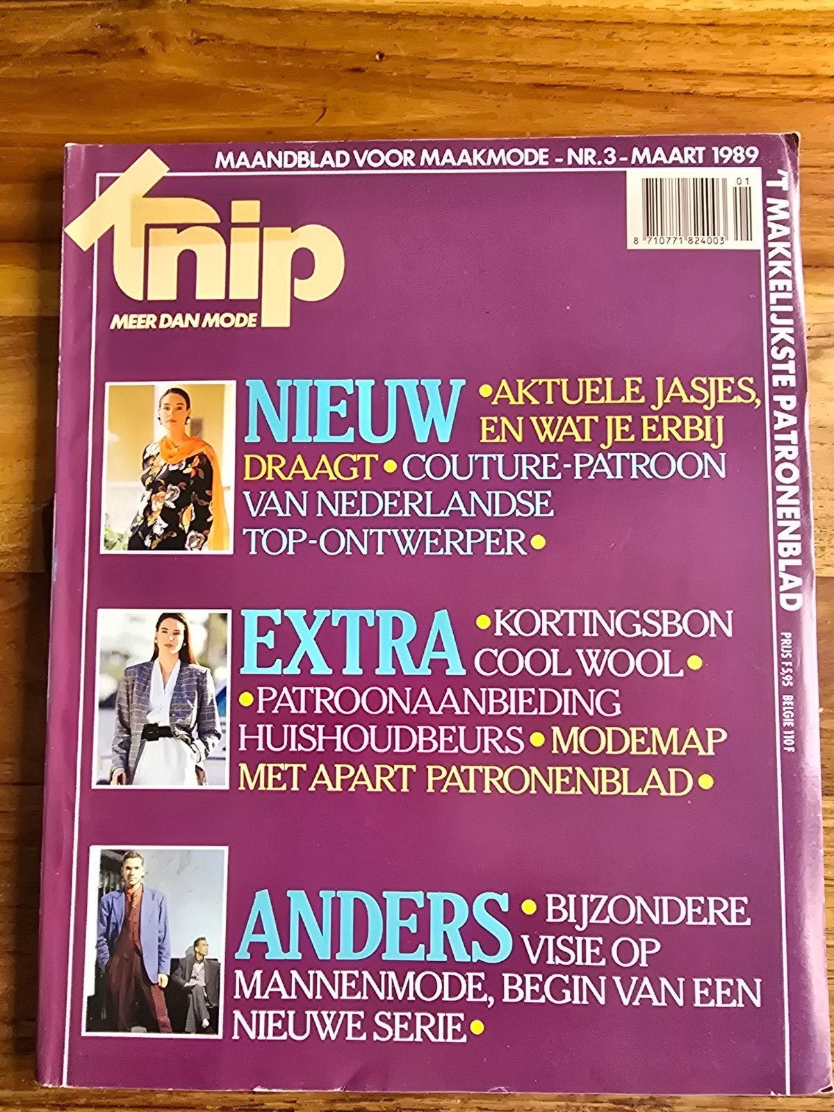 Compleet Vintage Knip Maandblad Maart 1989 - Mode & Patronen, Ophalen of Verzenden, Gelezen, Damesbladen