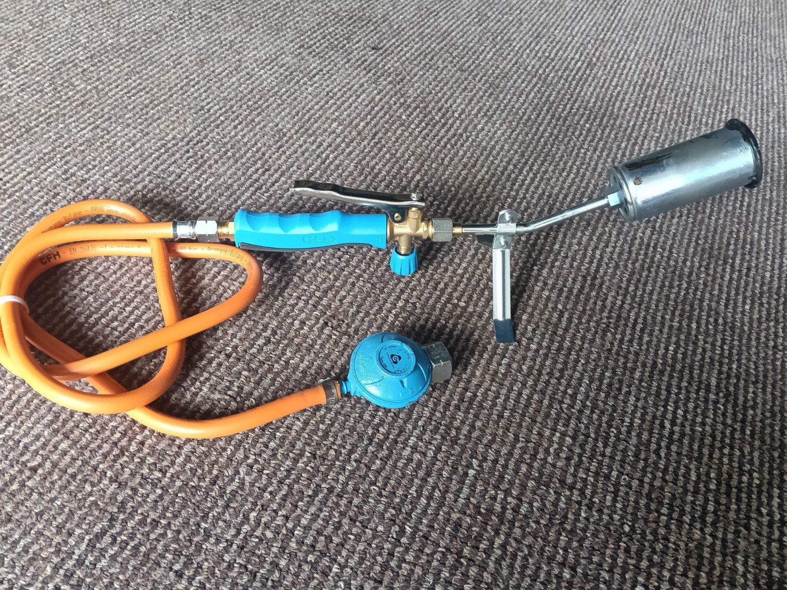 Gasbrander met slang en drukregelaar, Ophalen of Verzenden, Gebruikt, Overige typen, Overige merken