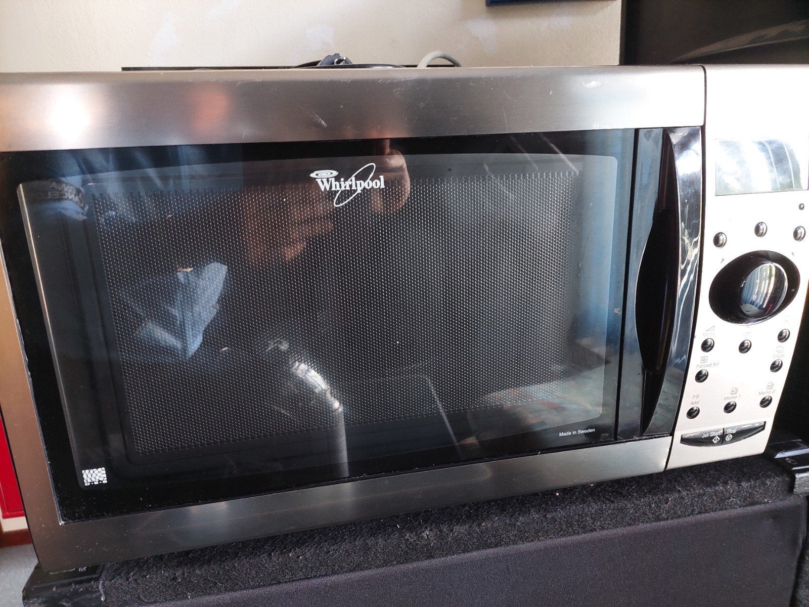 Whirlpool Combimagnetron AVM 689/WP/IX - Gebruikt, Combimagnetron, Gebruikt, 60 cm of meer, Grill