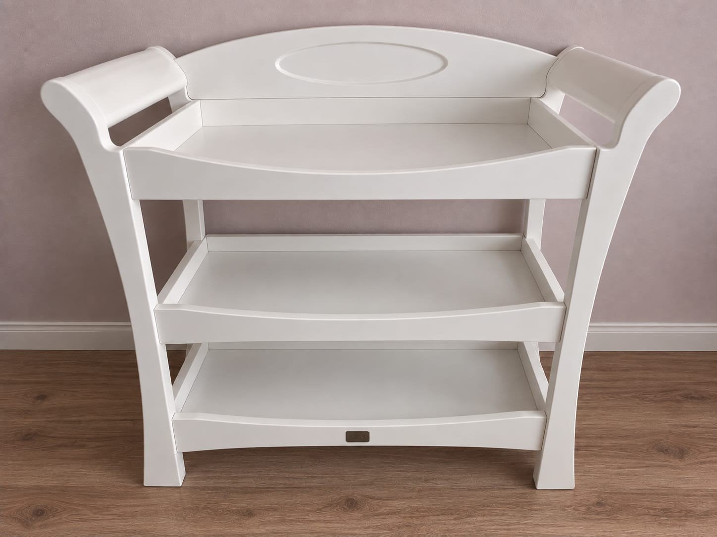 Witte babycommode / verzorgingstafel met ruime planken, Gebruikt, 50 tot 70 cm, Ophalen of Verzenden, 100 cm of meer