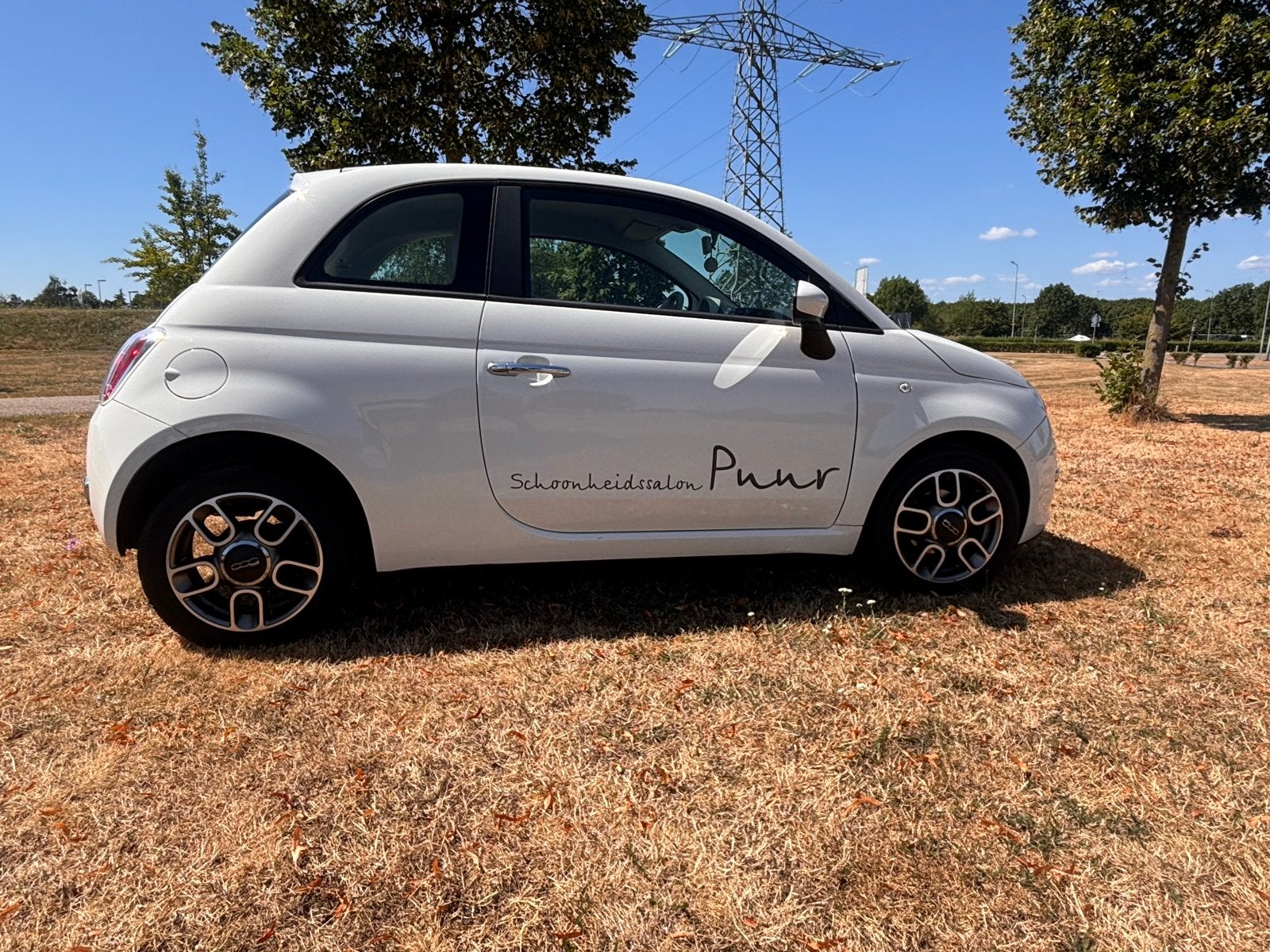 Fiat 500 1.2 C 2011 Wit lage km-stand 71k met lichtm. Velgen, Voorwielaandrijving, 4 cilinders, 840 kg, Wit