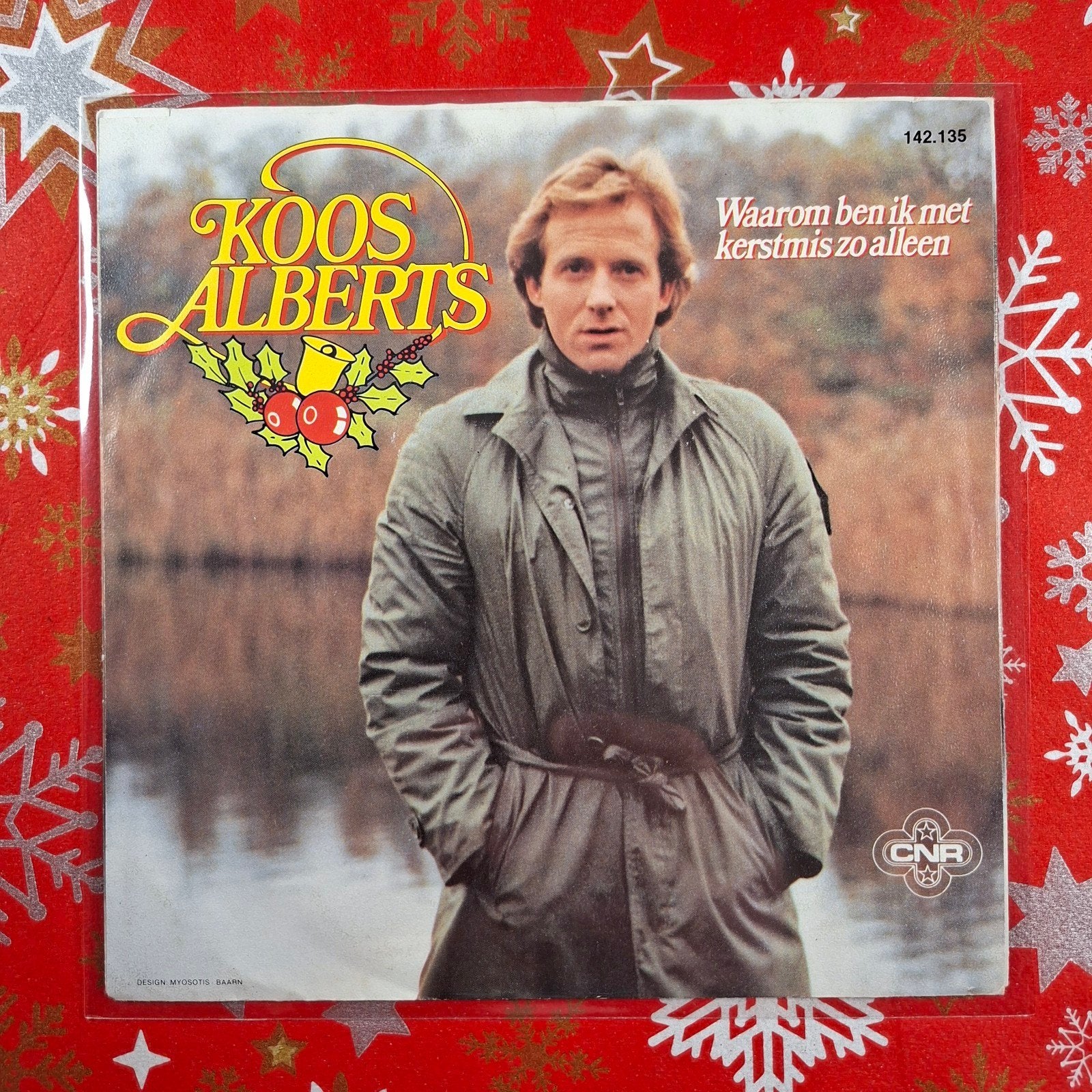 Koos Alberts Waarom ben ik met Kerstmis zo alleen  single., 7 inch, Ophalen of Verzenden, Zo goed als nieuw, Inclusief binnenhoes