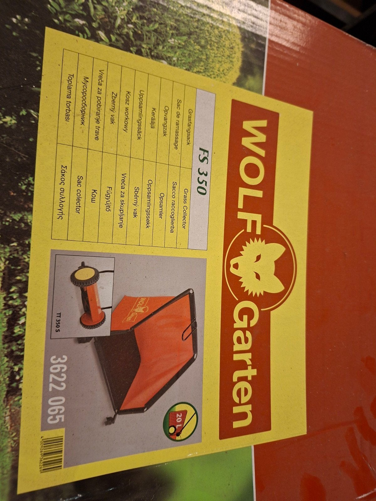 Nieuwe opvangbak voor grasmaaier Wolf Garten FS 350 (20L), Ophalen of Verzenden, Nieuw, Wolf Garten, Opvangbak