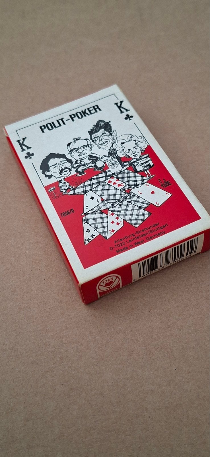 Polit-Poker kaartspel 1988 politieke karikaturen, Ophalen of Verzenden, Zo goed als nieuw, Speelkaart(en)