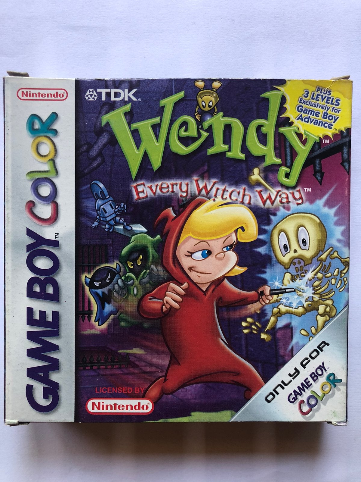 Nintendo gameboy color spel Wendy, Avontuur en Actie, 1 speler, Ophalen of Verzenden, Zo goed als nieuw