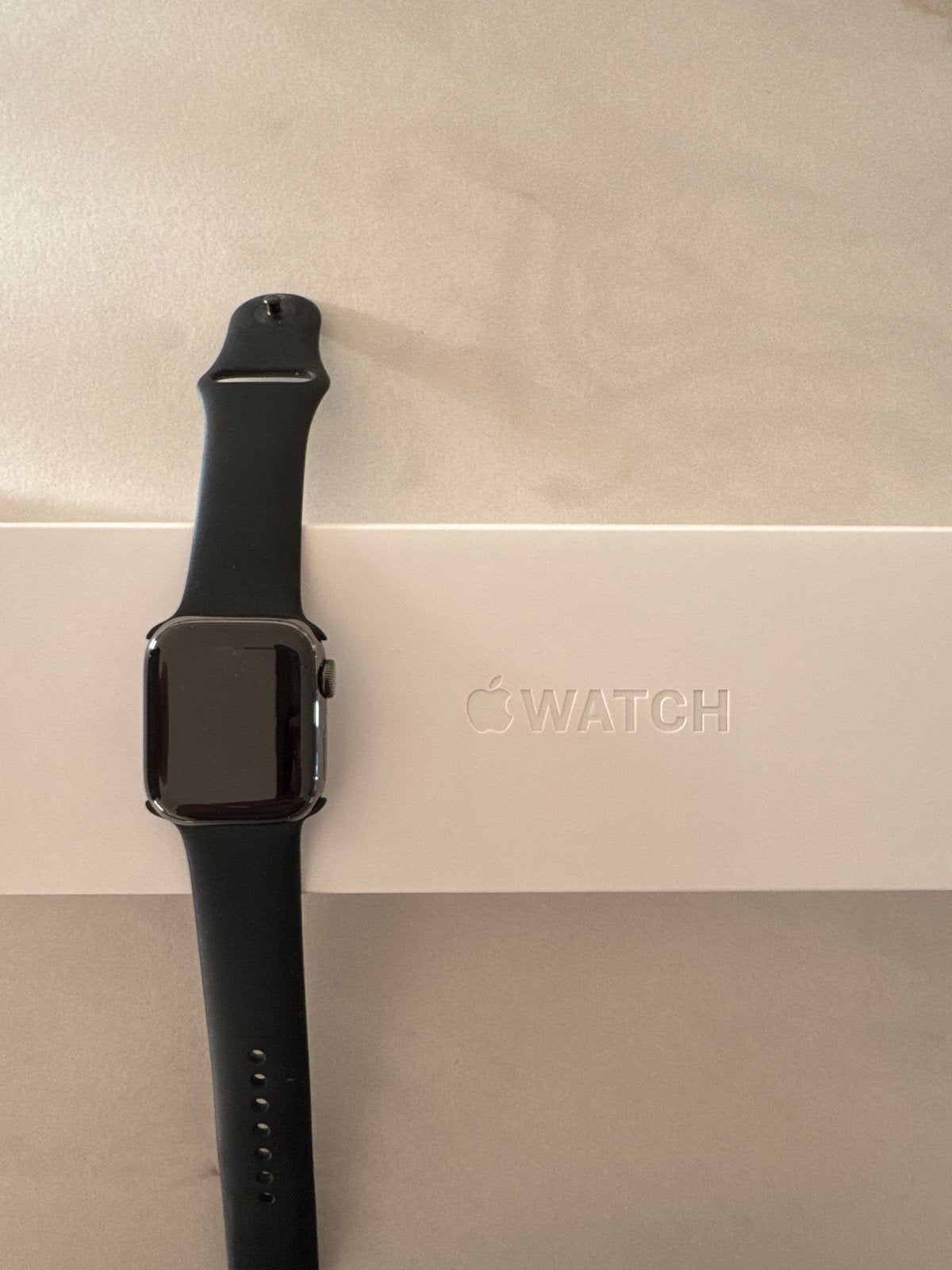Apple Watch Series 8 41mm GPS + Cellular Graphite, Hartslag, IOS, Ophalen of Verzenden, Zo goed als nieuw