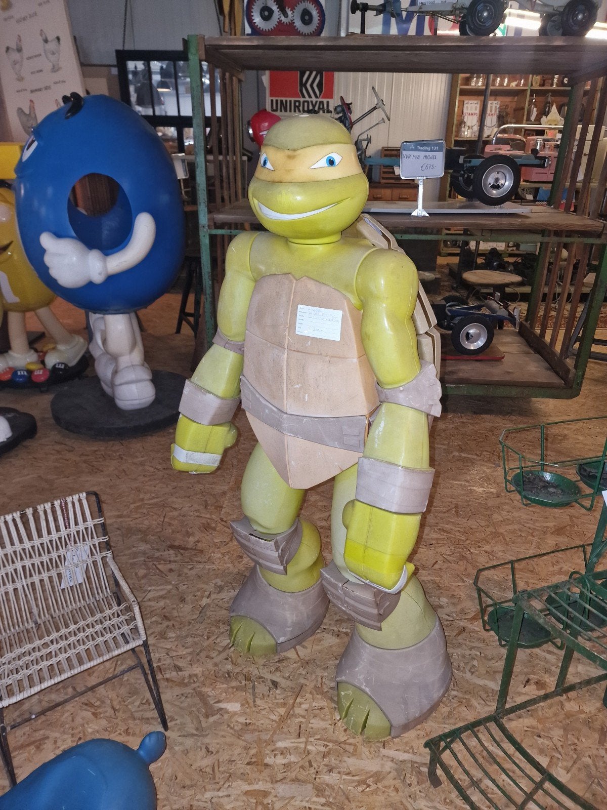 ninja turtles  xxxl 122cm groot, Ophalen, Gebruikt
