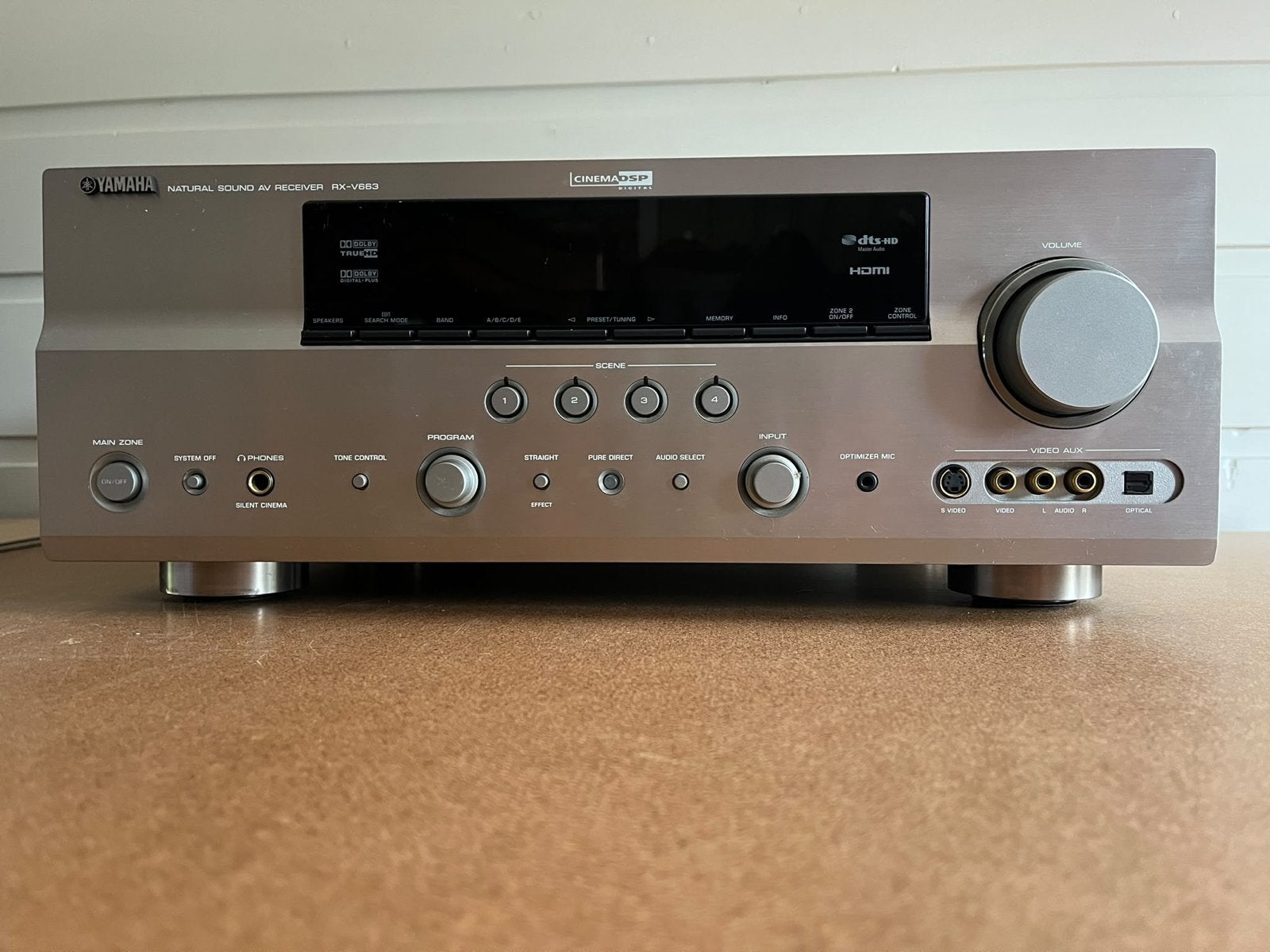 Yamaha RX-V663 Receiver met Mordaunt Short MS 908 Speakers, Stereo speakers, Gebruikt, Yamaha, Geschikt voor surround/home cinema