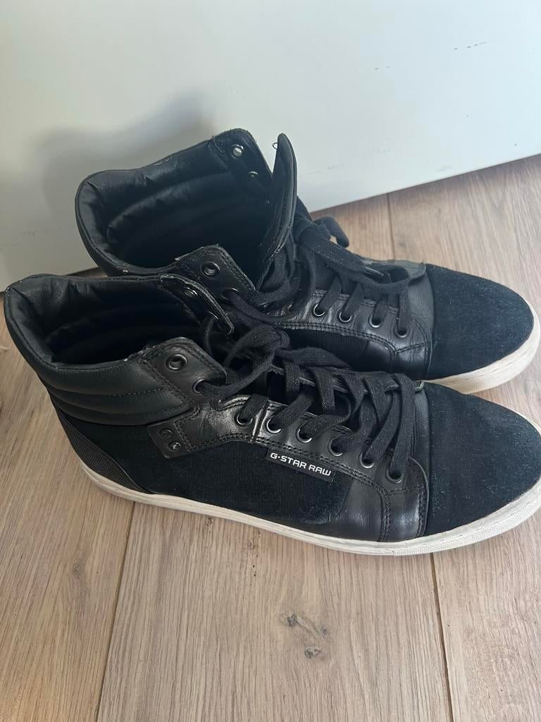 G-Star RAW hoge sneakers, Ophalen of Verzenden, Zo goed als nieuw, Zwart, Sneakers of Gympen