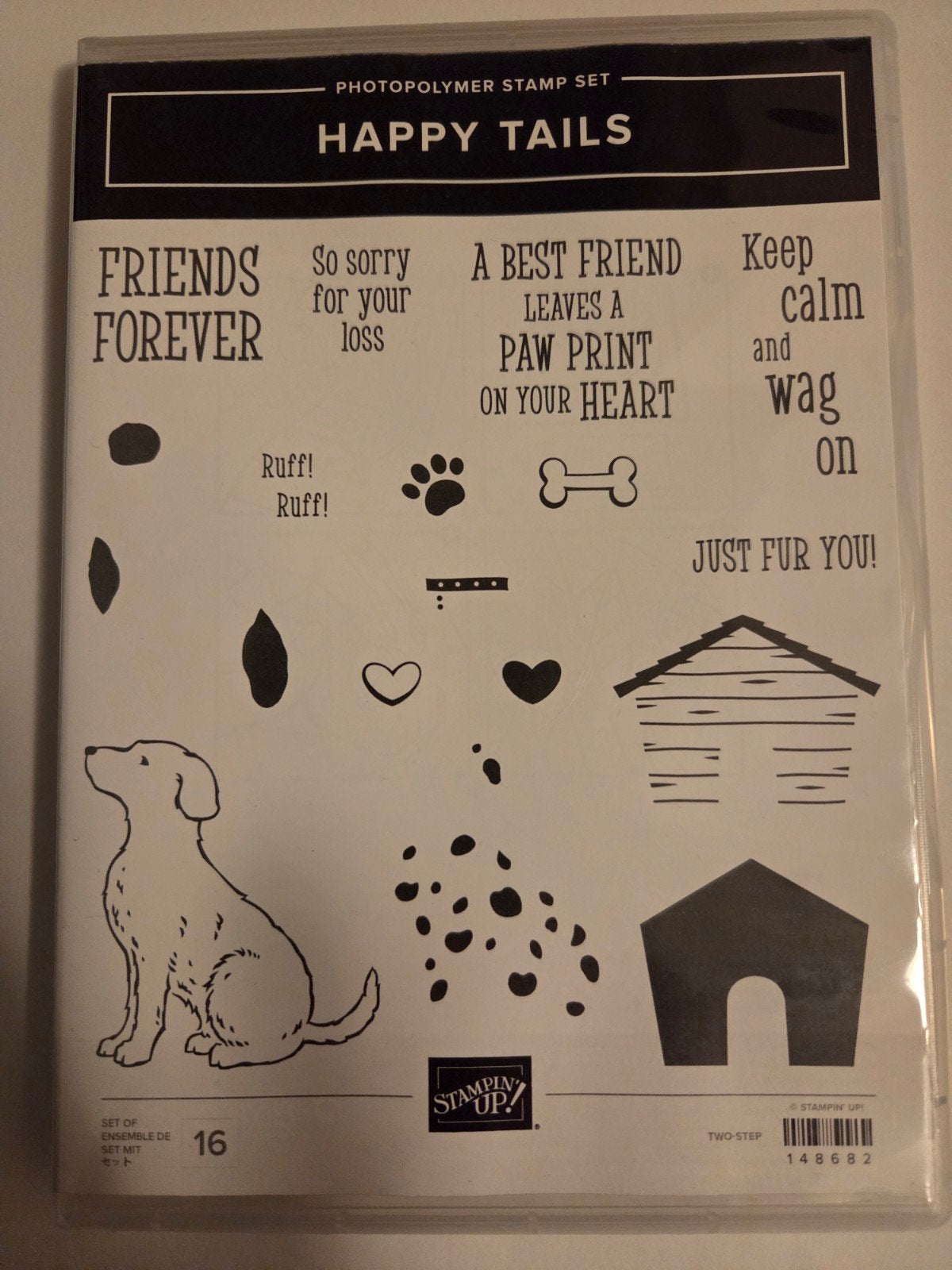 Stampin Up happy tails, Ophalen of Verzenden, Gebruikt
