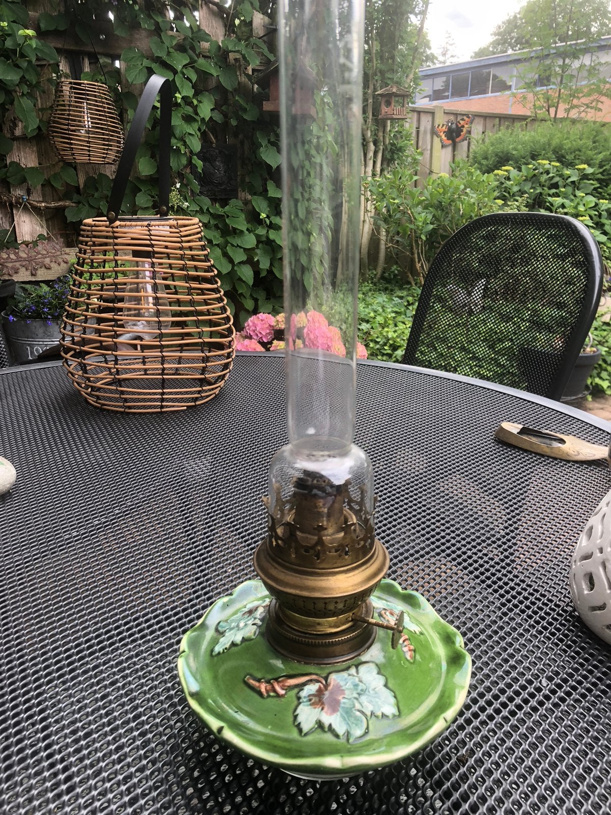 Petroleum lamp met lont, Ophalen of Verzenden
