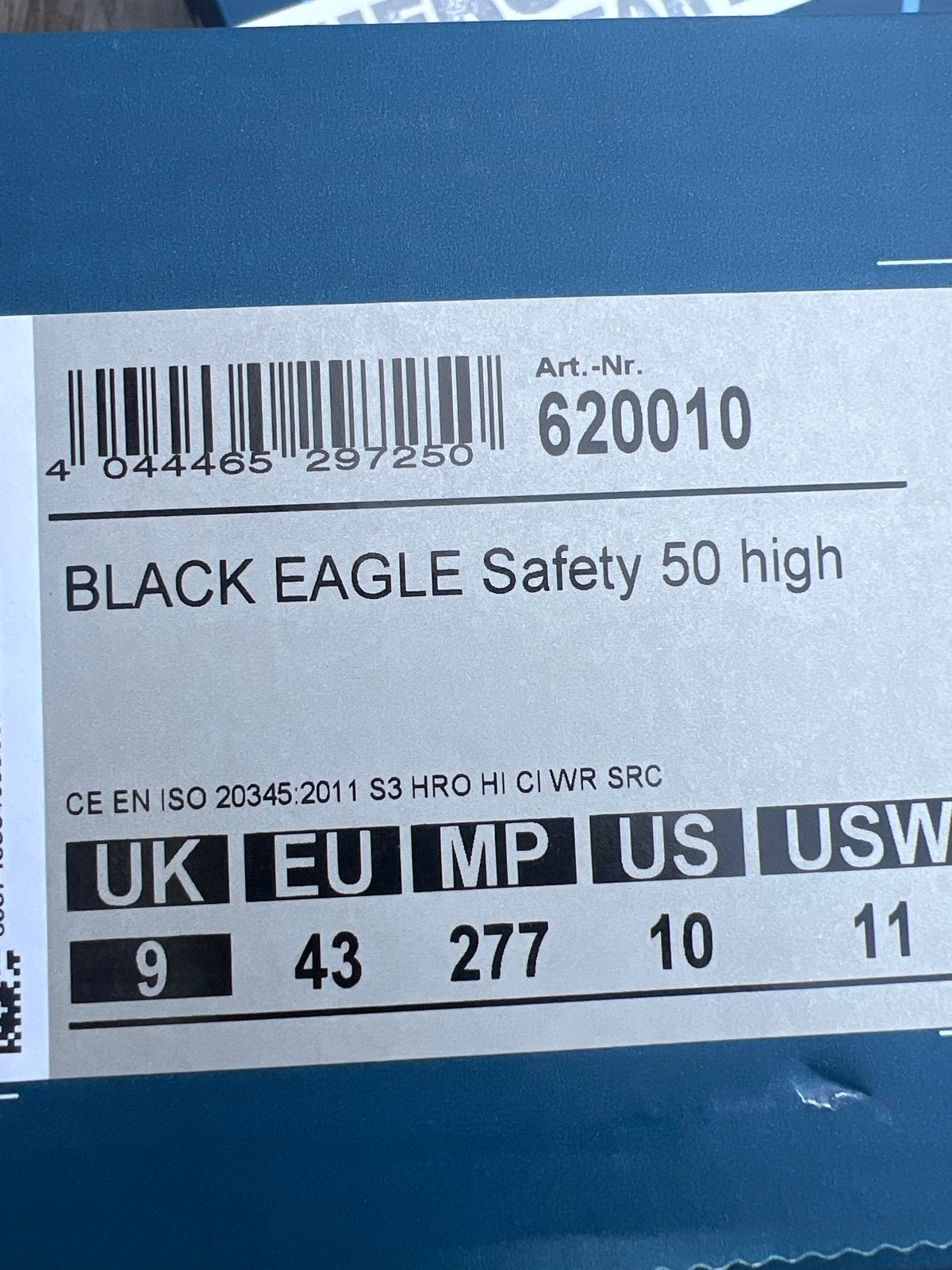 Nieuw in doos Haix Black Eagle Safety 50 High, Kleding | Heren, Schoenen, Nieuw, Werkschoenen, Zwart, Ophalen