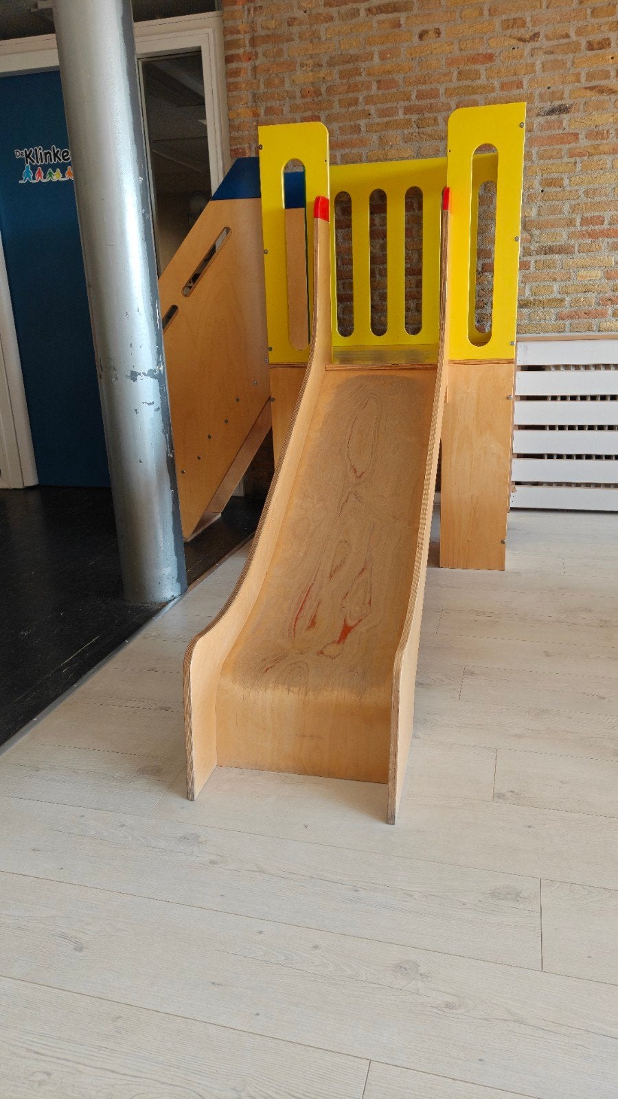 Houten Peuter Glijbaan met Trap, Kinderen en Baby's, Speelgoed | Buiten | Speeltoestellen, Ophalen, Gebruikt, Glijbaan