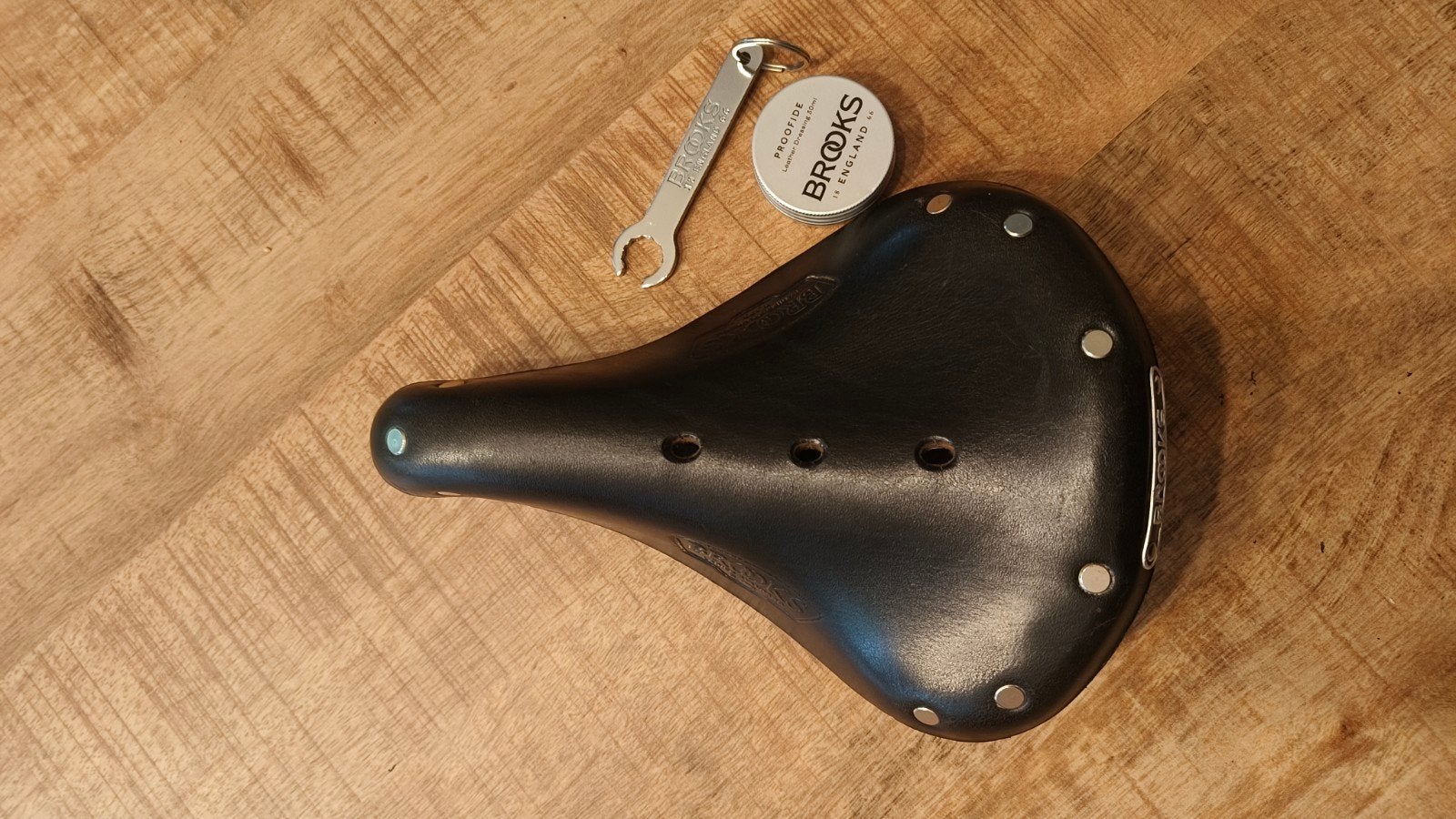 Brooks B17S dameszadel, Fietsen en Brommers, Fietsonderdelen, Ophalen of Verzenden, Zo goed als nieuw, Brooks, Leer