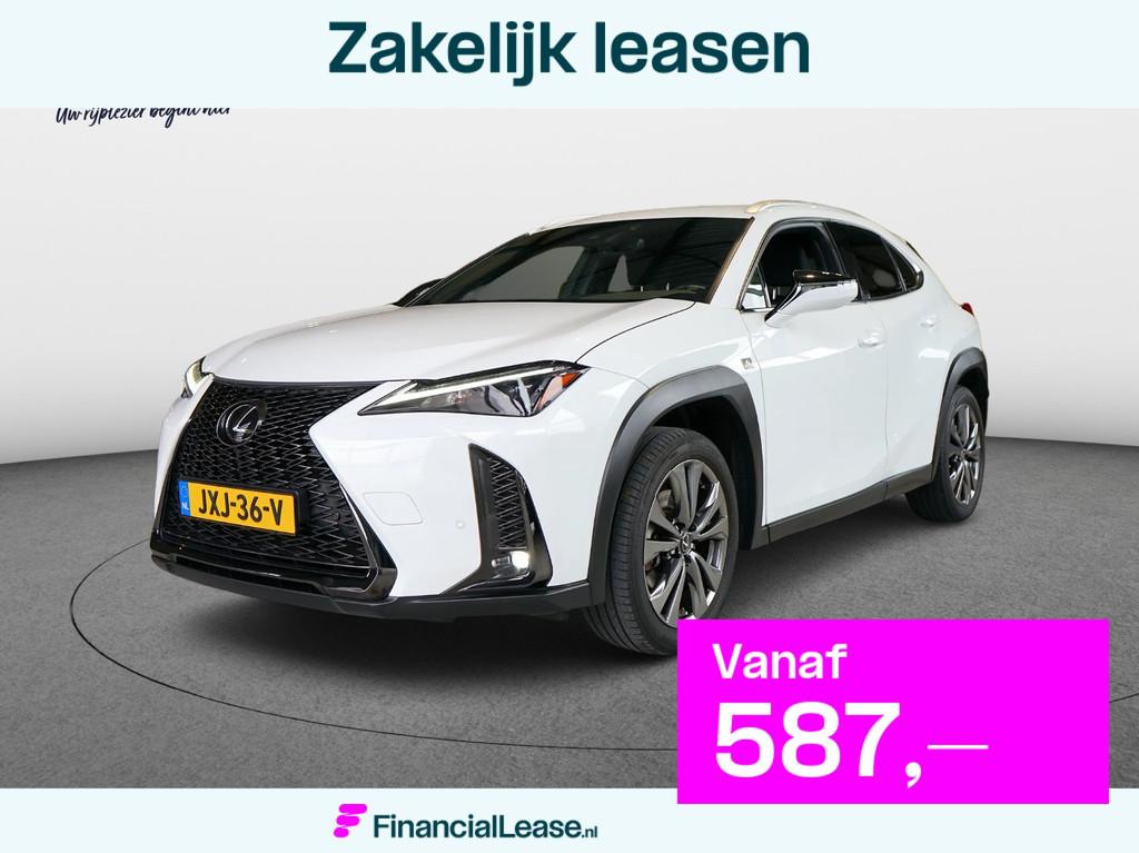 Lexus UX 250h F Sport LEDER | CARPLAY | STOELVERW. | DEALER-, Gebruikt, 4 cilinders, 4 stoelen, Wit