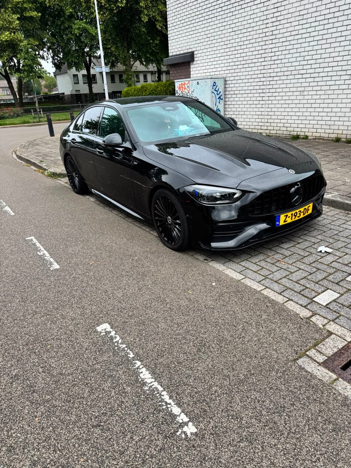 Mercedes-Benz C-Klasse C220 d 200pk 9G-TRONIC 2023 Zwart, Auto's, Mercedes-Benz, Automaat, Achterwielaandrijving, 1800 kg, Zwart