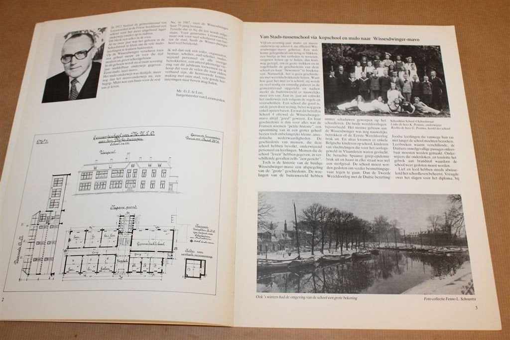 Wissesdwinger Leeuwarden — 75 Jaar Schoolboek Zeldzaam, Boeken, Ophalen of Verzenden, Gelezen