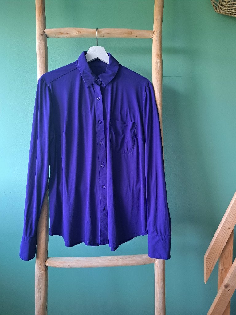 Ladress blouse Annie, kleur kobalt, maat L, Blauw, Maat 42/44 (L), Ophalen of Verzenden, Zo goed als nieuw