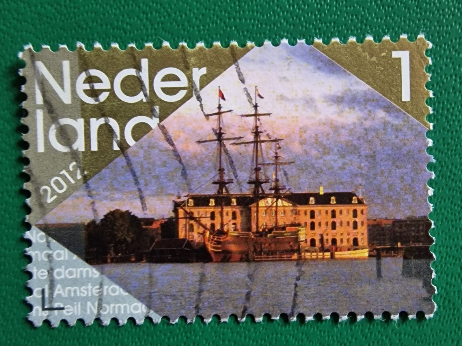 kv689 Nederland 2012 Postzegel VOC Schip Amsterdam, Ophalen of Verzenden, Na 1940, Gestempeld