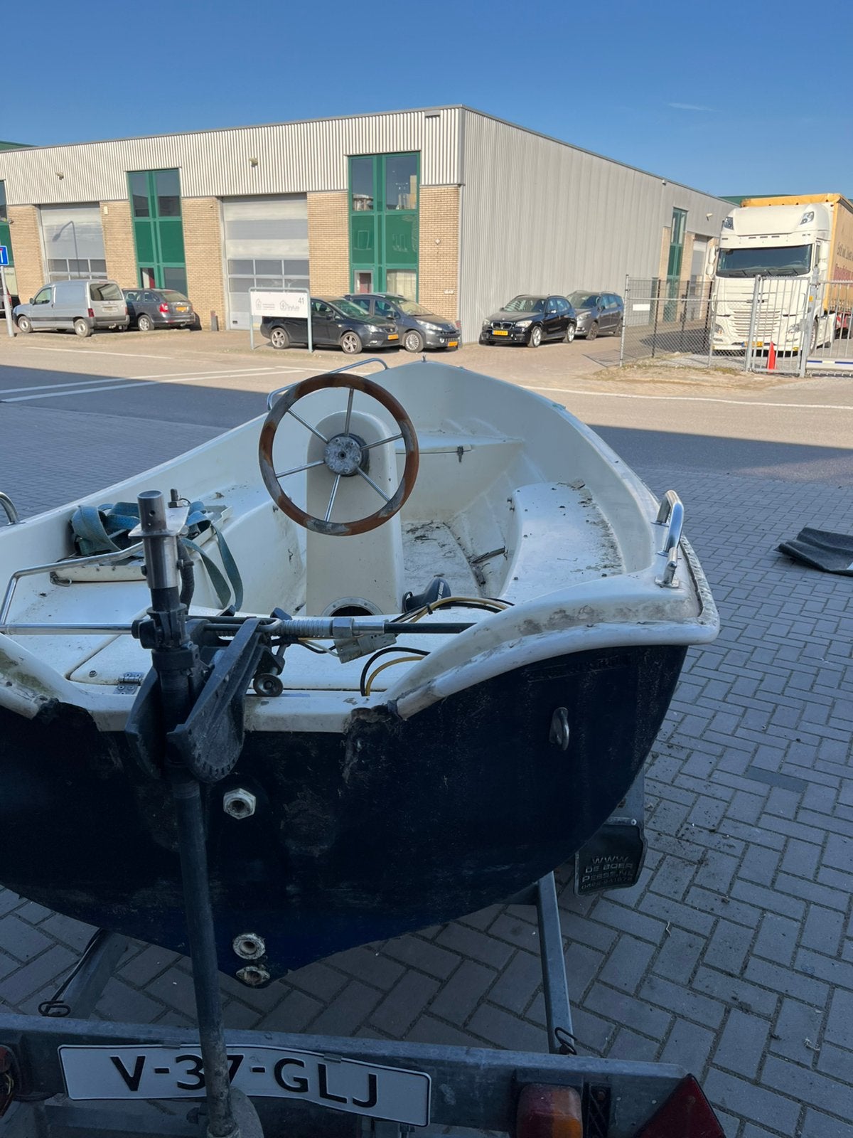 Polyester sloep, Ophalen, Gebruikt, Elektrisch, 6 m