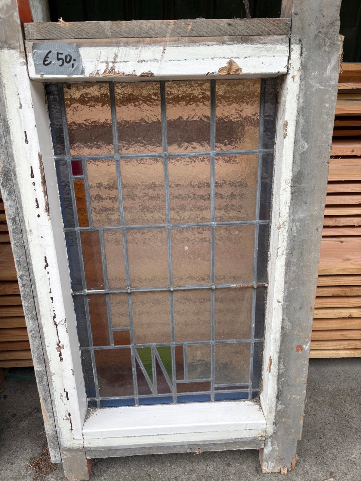 Glas in lood ramen, Ophalen