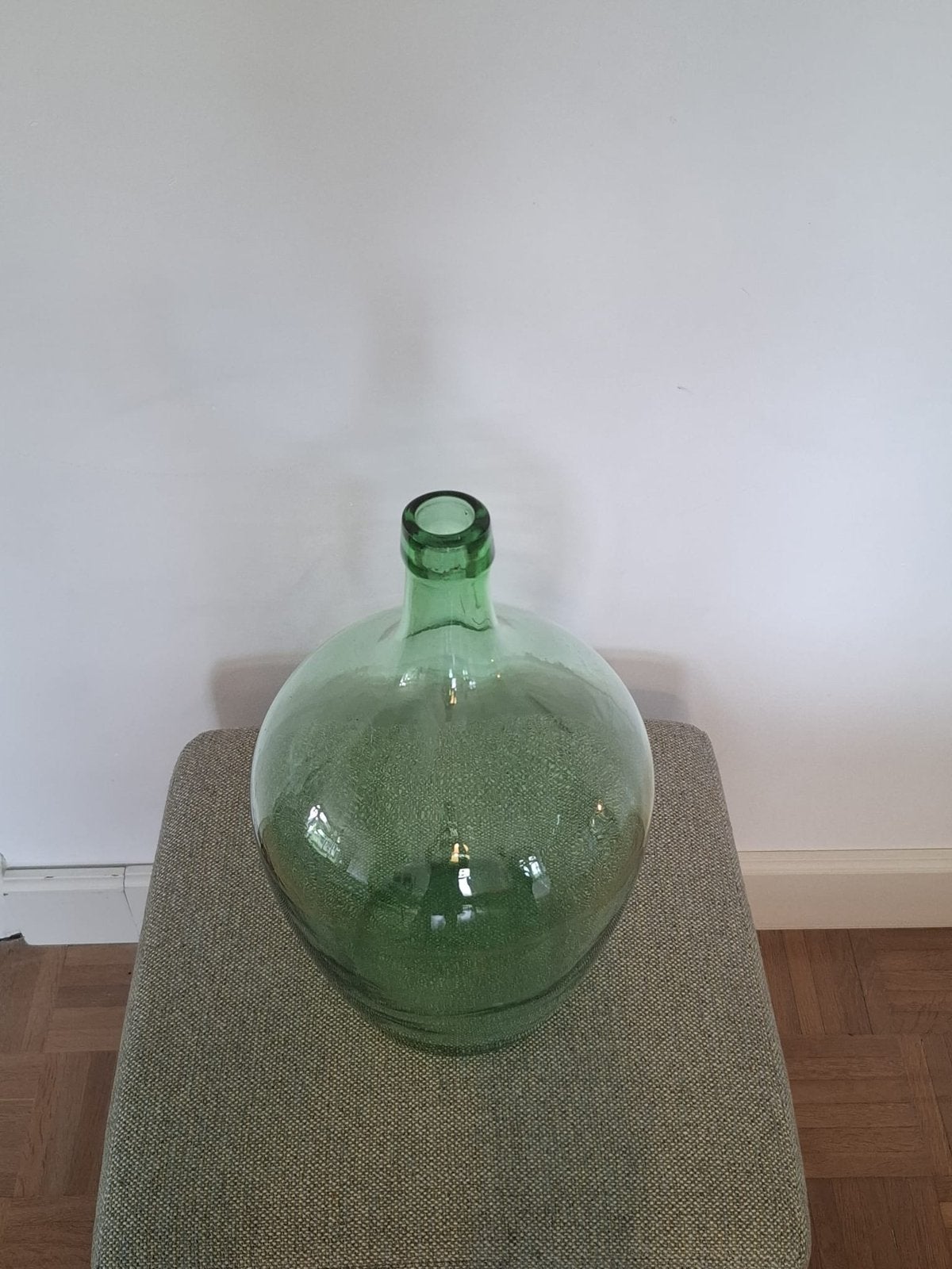 Vintage groene vaas, Ophalen, Zo goed als nieuw