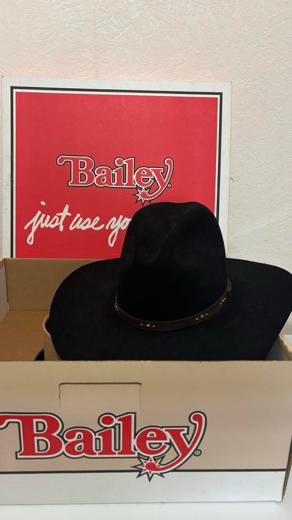 Bailey Cowboyhoed Zwart - Zo goed als nieuw, Ophalen of Verzenden, Nieuw, One size fits all, Hoed