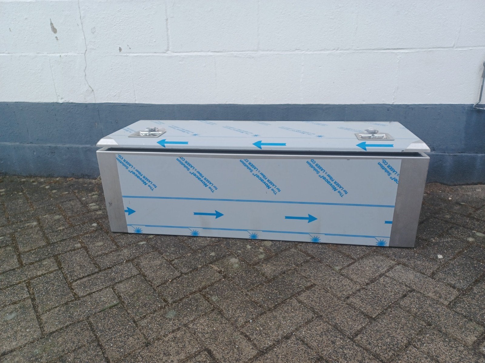 Nieuwe RVS Opbergkist 120x41x40cm met sleutels, Auto diversen, Ophalen, Nieuw