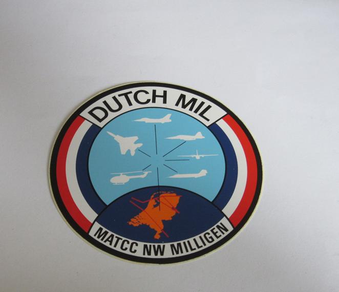 Dutch Mil sticker matcc nw milligen, Verzenden, Luchtmacht, Nederland, Overige typen