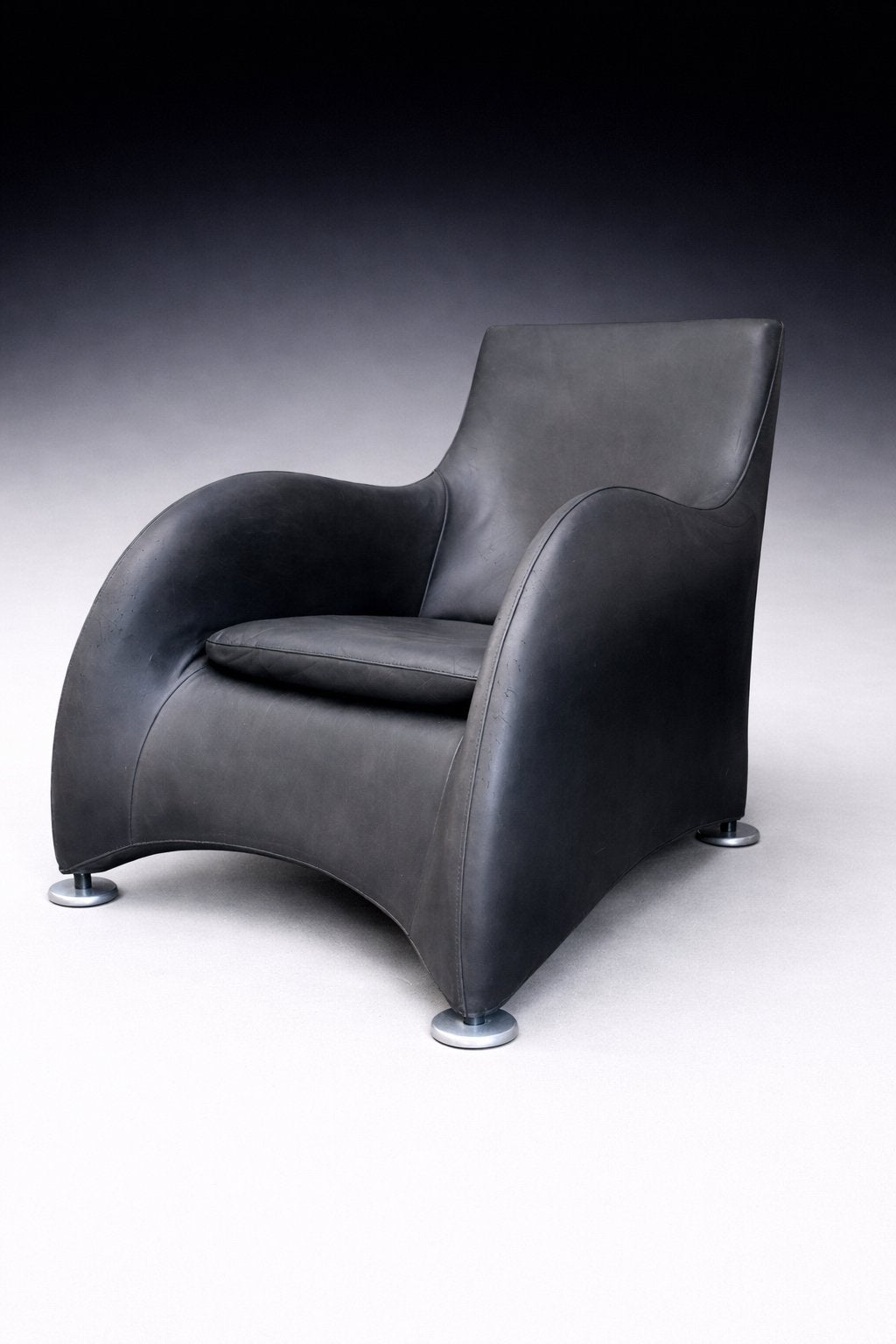 Vintage Montis Loge Fauteuil, Ophalen of Verzenden, Gebruikt, 75 tot 100 cm, Leer