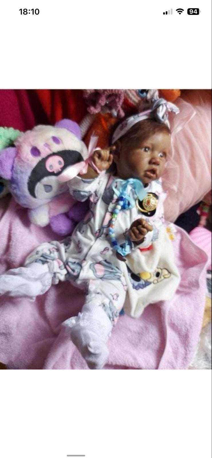 Mooie Afrikaanse Reborn Babypop - Nieuw, Verzamelen, Poppen, Nieuw, Babypop, Levensecht of Reborn, Ophalen of Verzenden