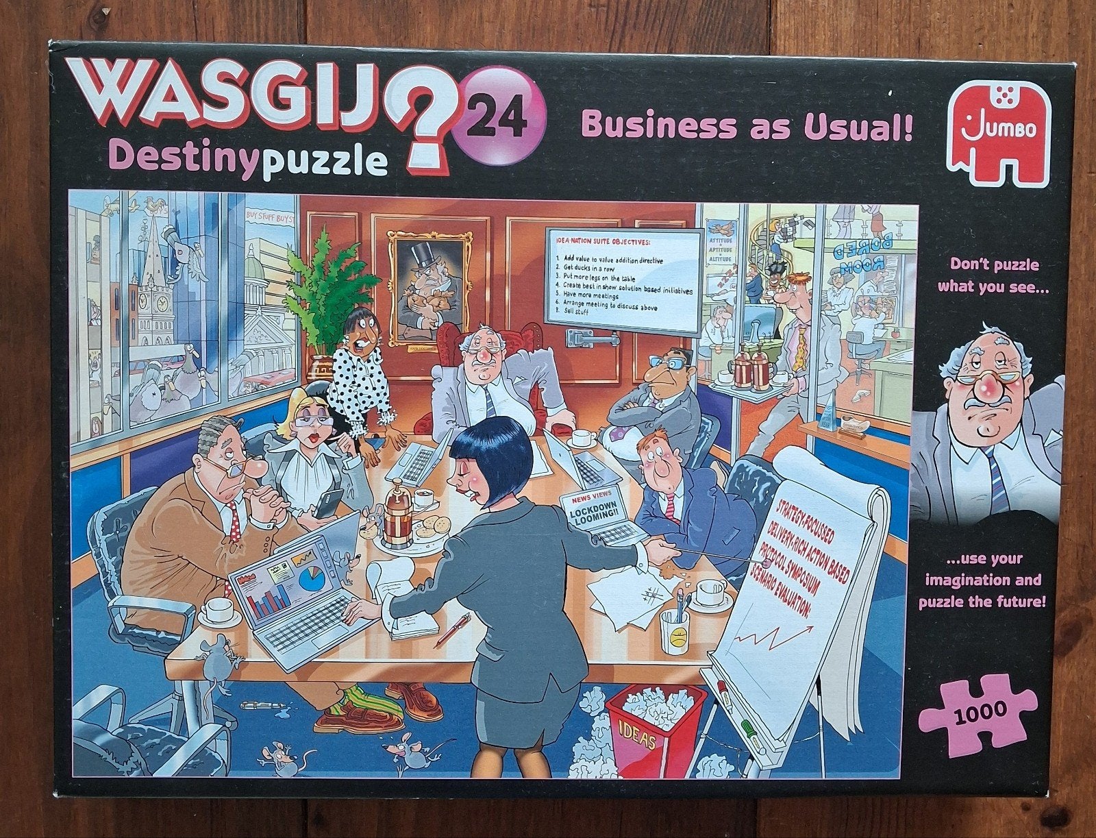Wasgij Destiny 24: Business as Usual! Legpuzzel 1000 stukjes, Ophalen of Verzenden, 500 t/m 1500 stukjes, Zo goed als nieuw, Legpuzzel