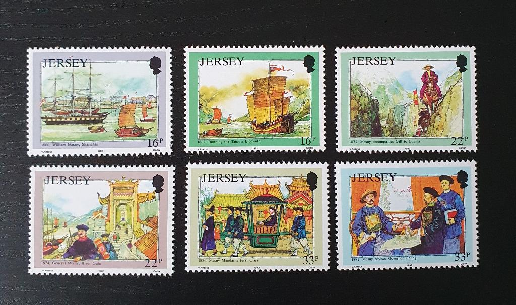Jersey 1992 Zeevaarder Mesny Michel 568-573 postfris, Postzegels en Munten, Postzegels | Europa | Overig, Verzenden, Overige landen