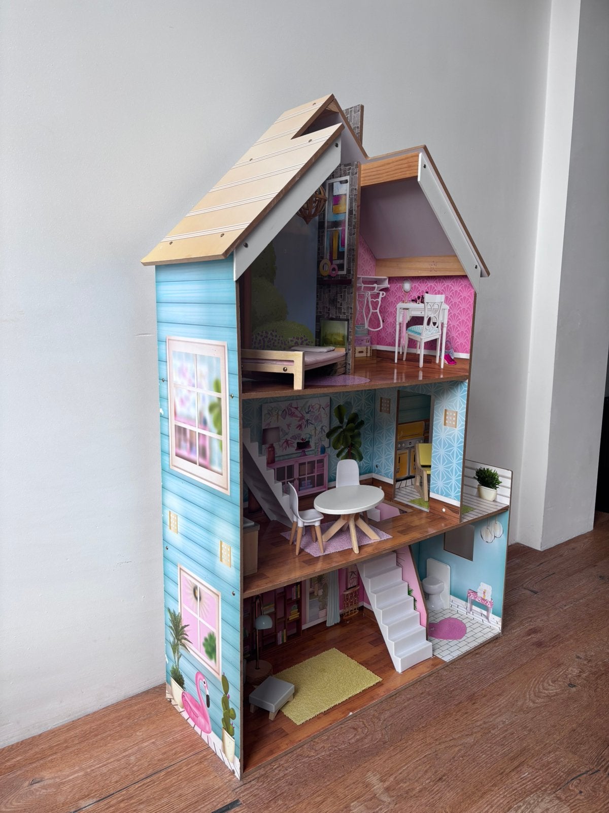 Kidkraft poppenhuis 127cm, Ophalen, Gebruikt, Poppenhuis