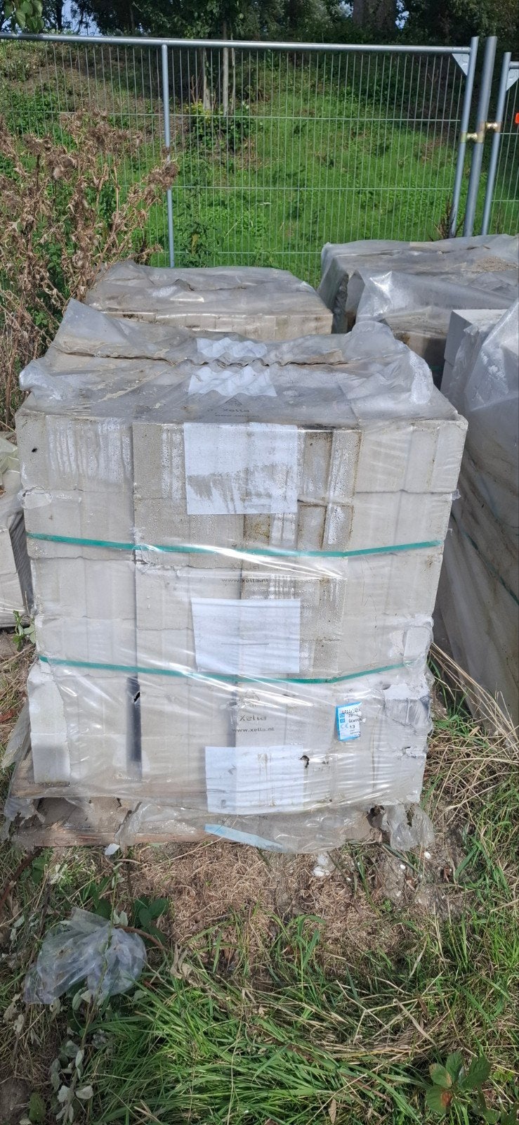 Kalkzandsteen lijmblokken L214/148 (7,5 pallet), Doe-het-zelf en Verbouw, Ophalen, Zo goed als nieuw, Kalkzandstenen