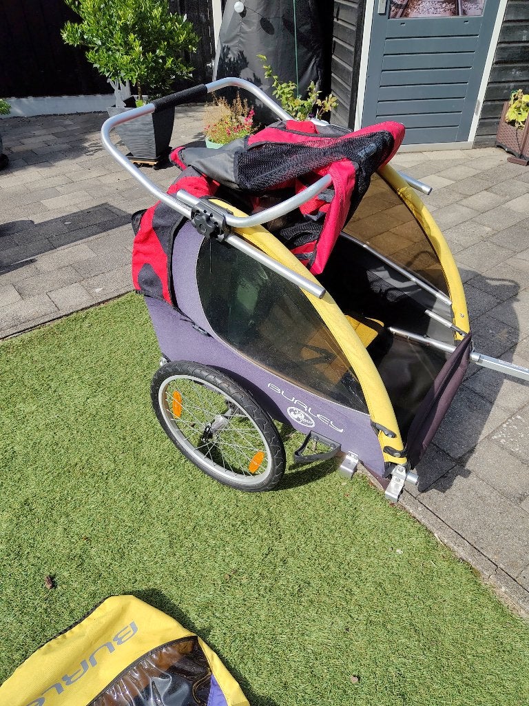 Burley fietskar voor kinderen of bagage, Ophalen, Gebruikt, Vering, Burley