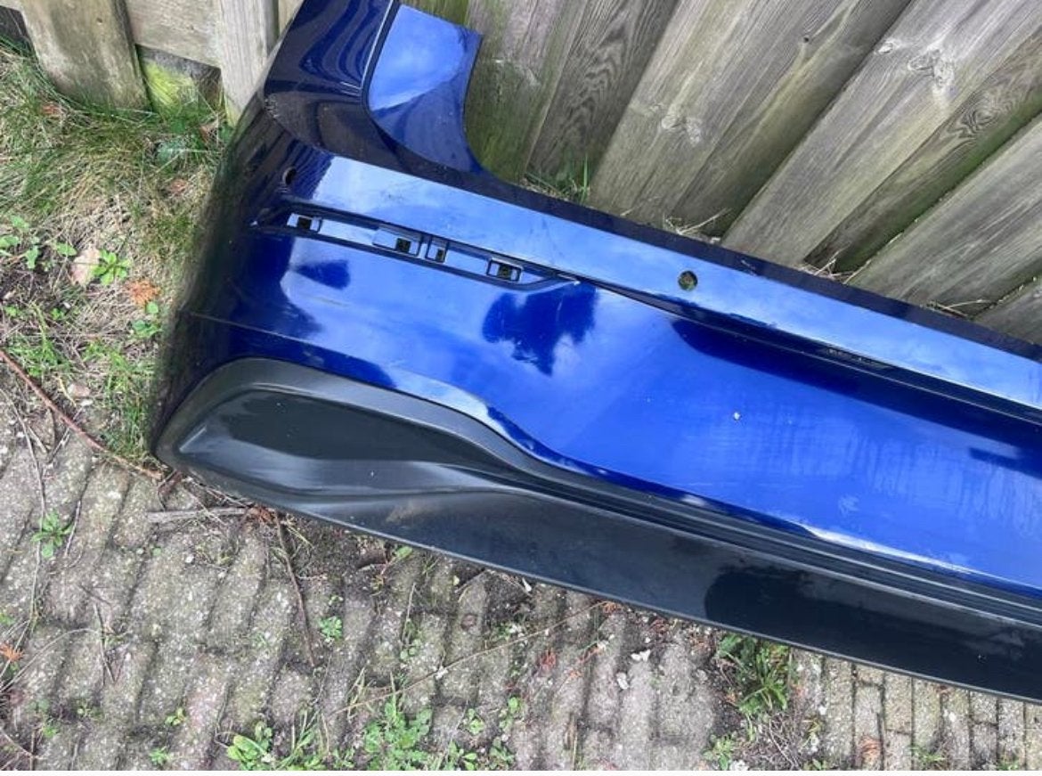 Achterbumper Volkswagen Golf 7 Blauw Gebruikt, Gebruikt, Volkswagen, Ophalen of Verzenden, Achter