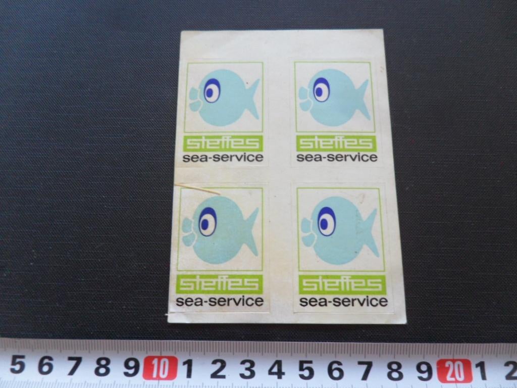 sticker set logo vis STEFFES sea-service, Ophalen, Zo goed als nieuw