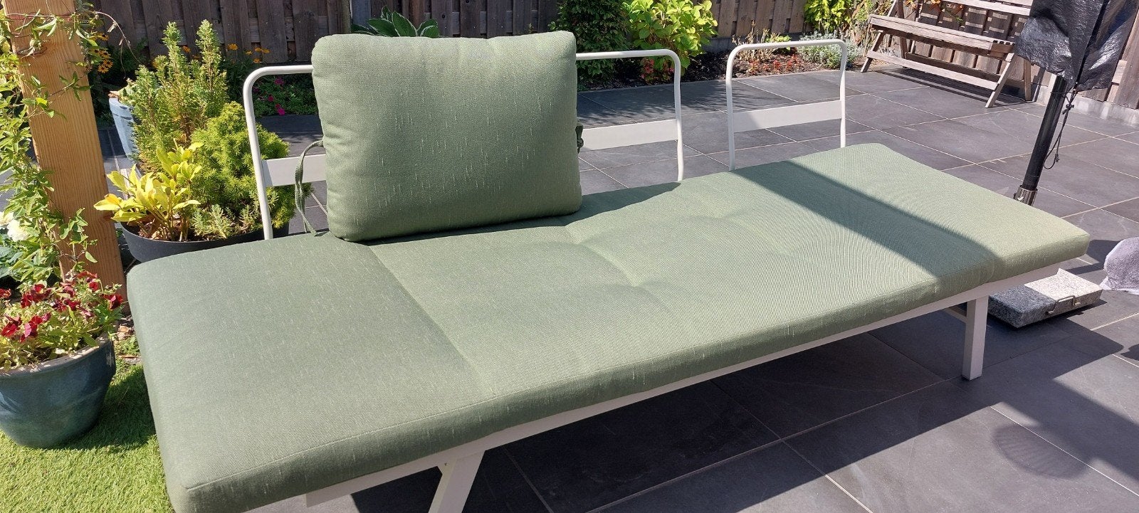 Kussens tuinset, Ophalen, Zo goed als nieuw, Kunststof