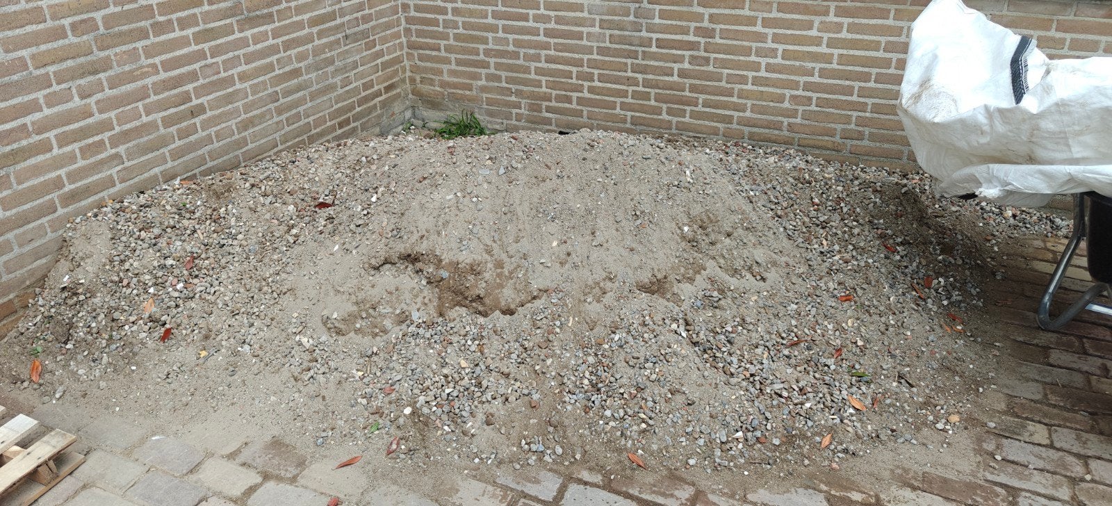 Menggranulaat / gebroken puin, Tuin en Terras, Zand, Ophalen, Gebruikt, Overige typen