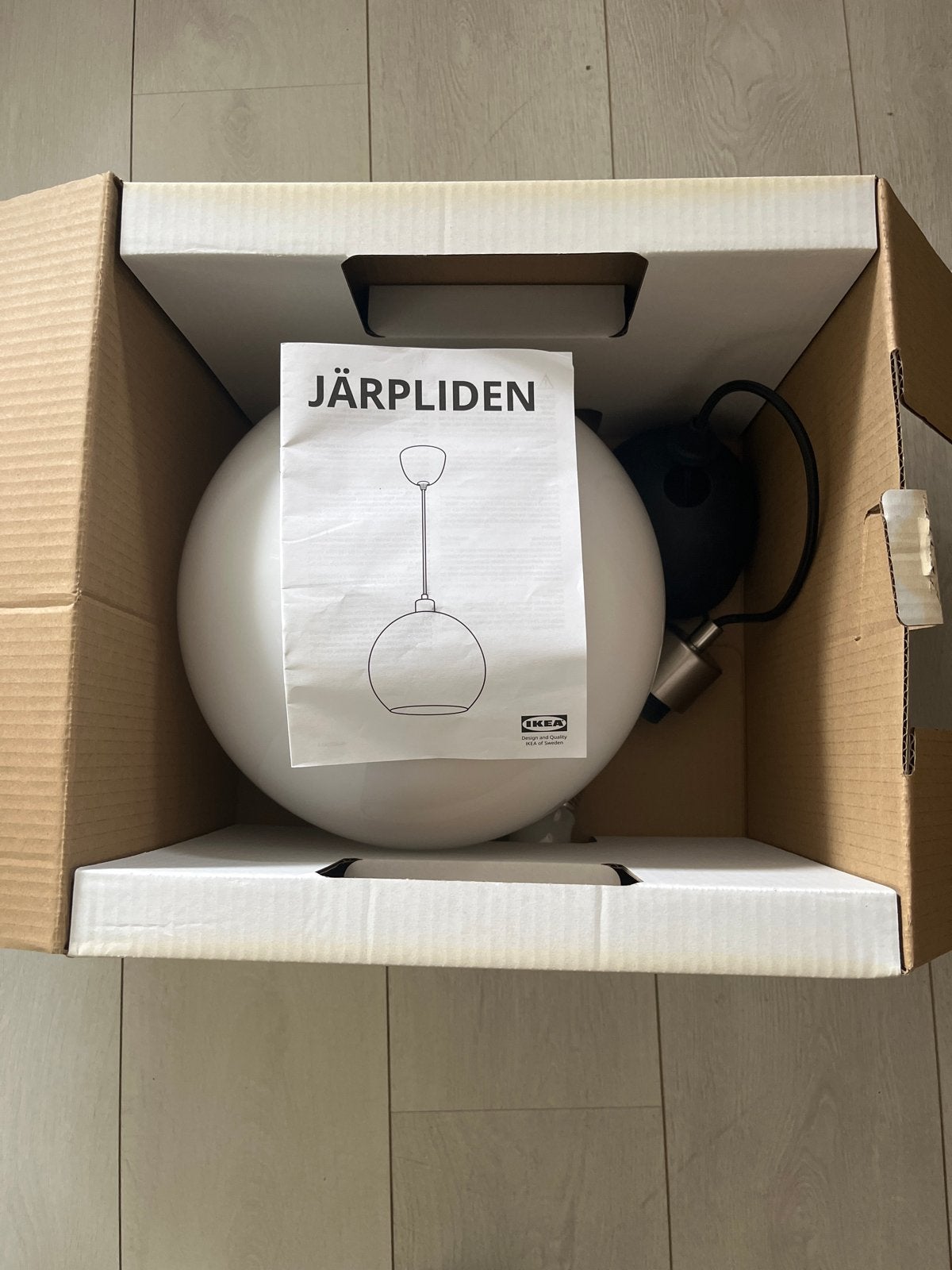 IKEA JÄRPLIDEN Hanglamp - Nieuw in doos, Ophalen, Nieuw, Metaal, E27 (groot)
