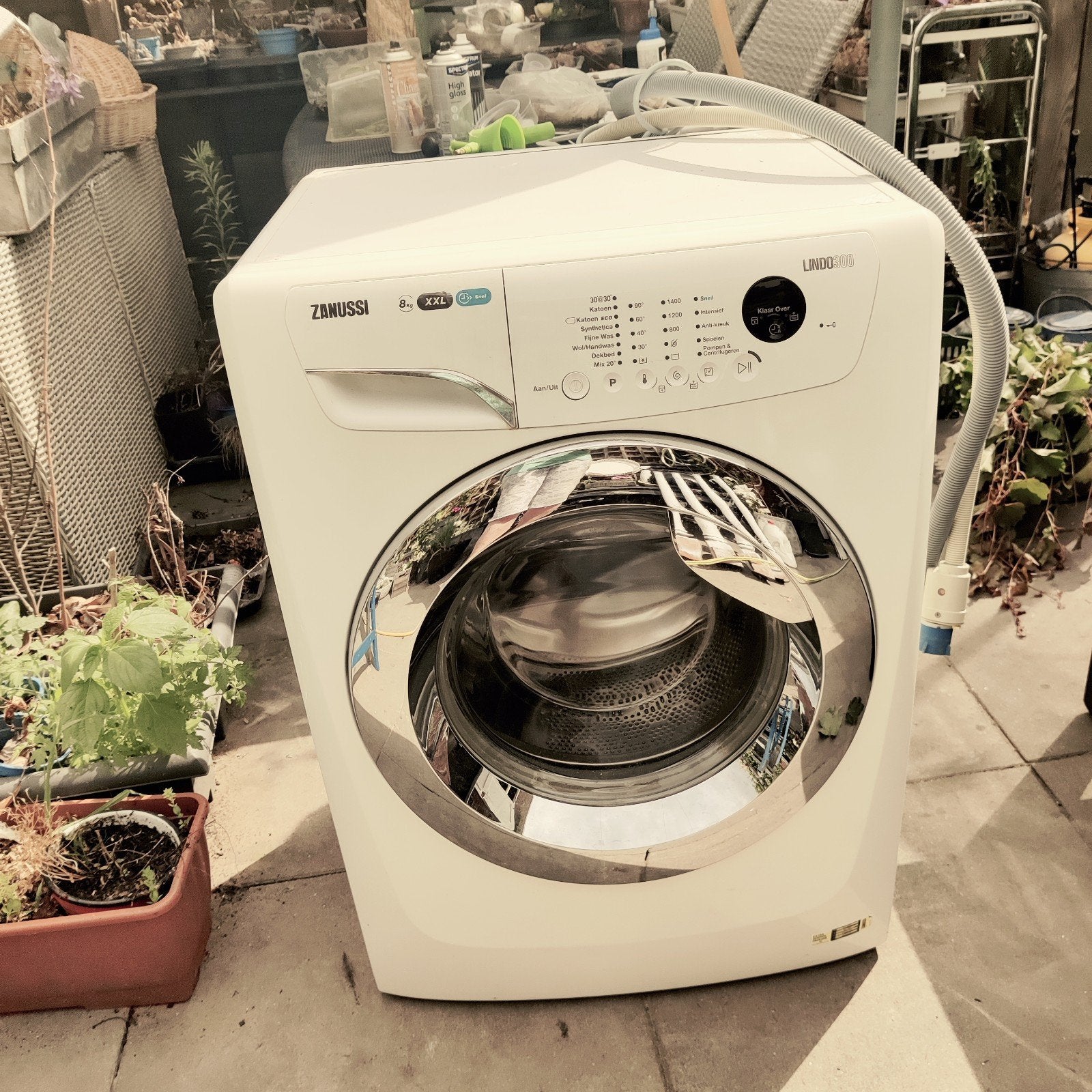 Zanussi wasmachine met garantie natuurlijk, 1200 tot 1600 toeren, 8 tot 10 kg, Refurbished, Ophalen of Verzenden