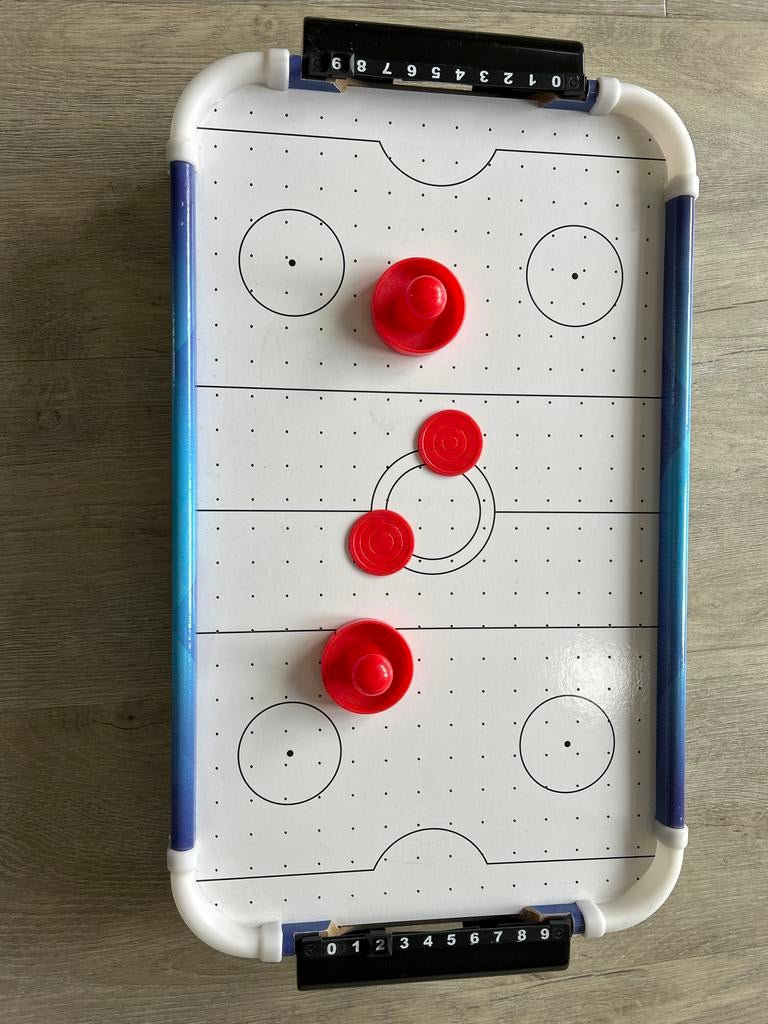 Compacte Airhockey voor op tafel - Hockey Shot, Ophalen, Zo goed als nieuw, Jongen of Meisje