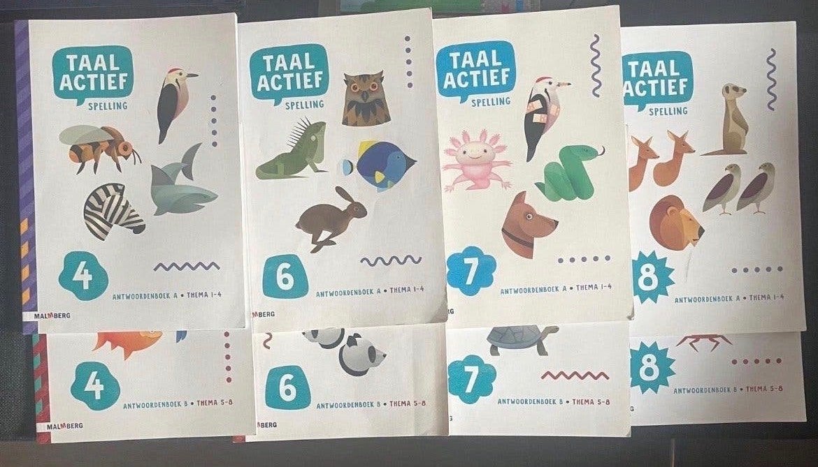 Taal Actief Spelling Antwoordboeken Groep 4, 6, 7, 8, Ophalen of Verzenden, Gelezen, Nederlands